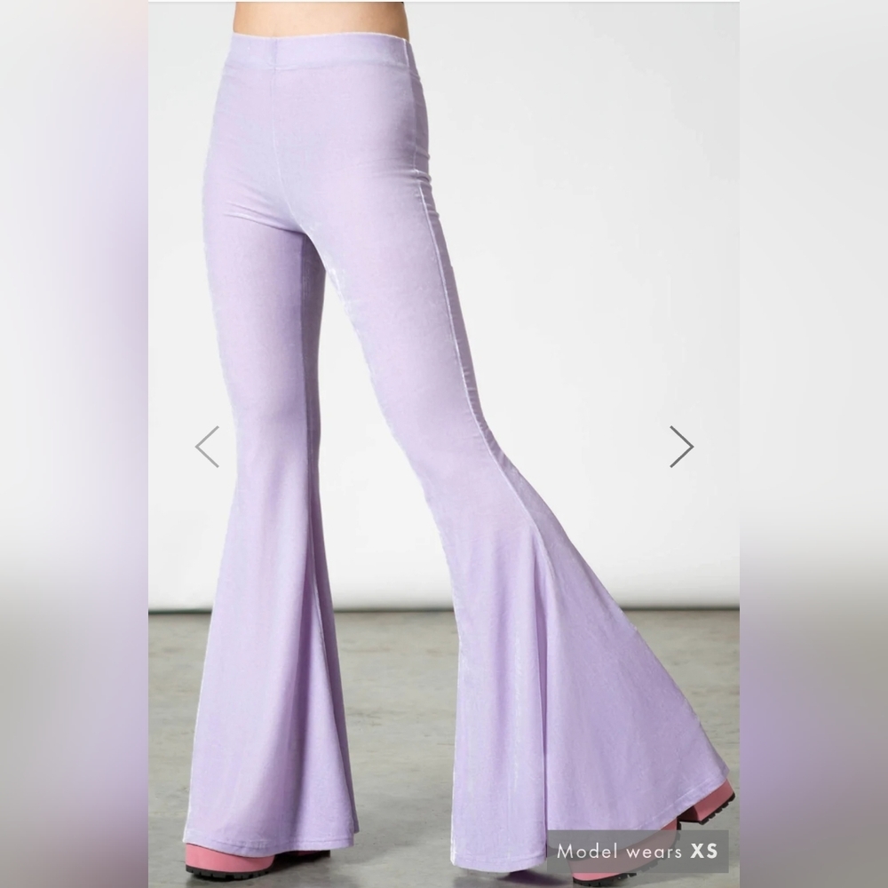 Killstar Moondance bell bottoms pastel purple/lilac size XXL. New without tags.